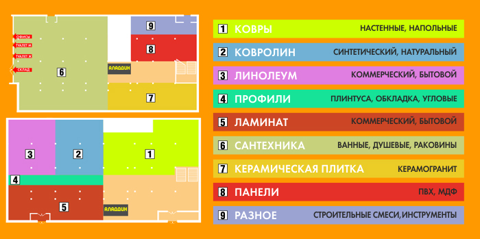 Алладин в Коврове. План зала
