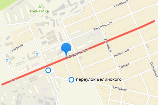 Скрин 2Gis карты Улица Белинского, Ковров